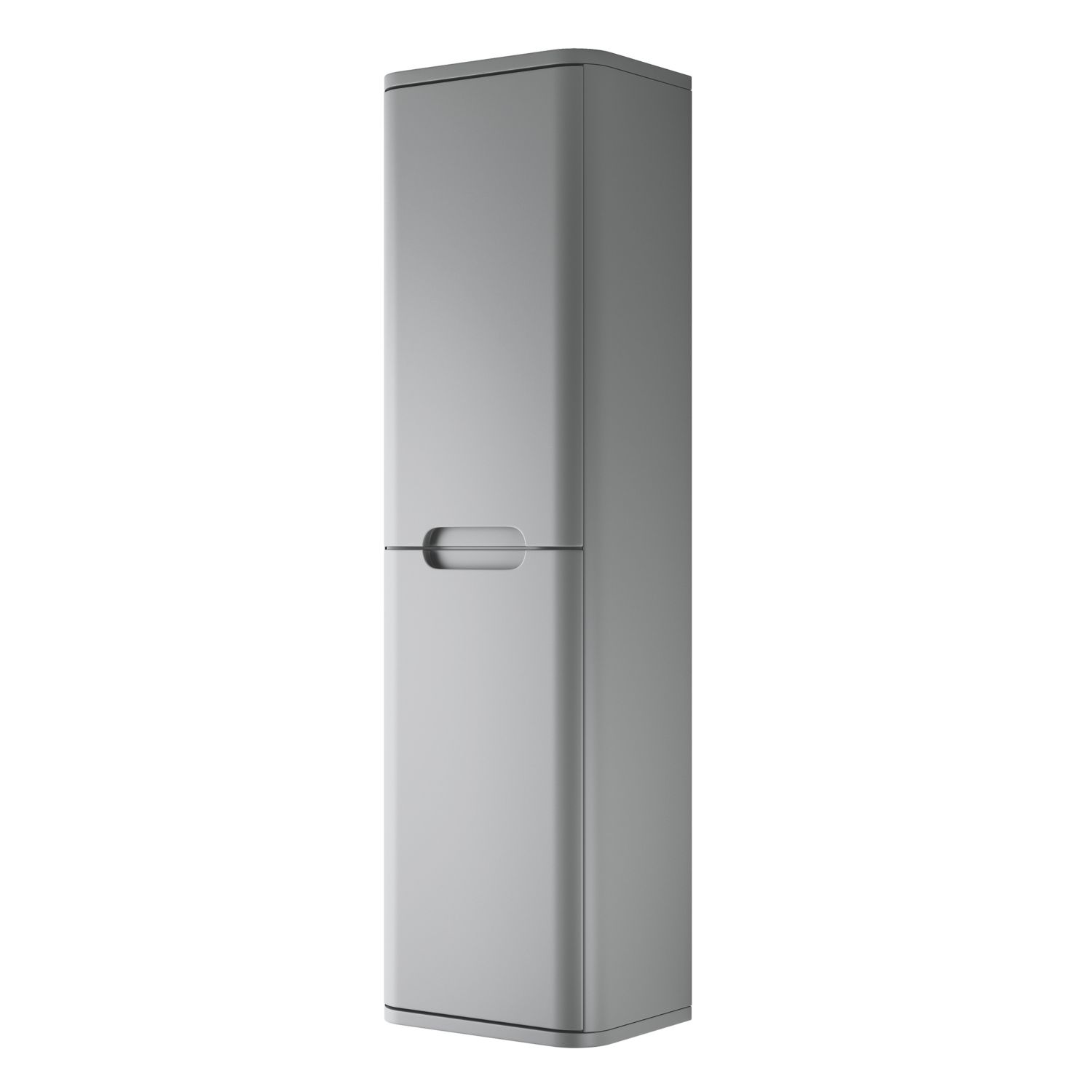 Curve Tall Unit Grey Matt 350mm x 250mm x 1200mm (262PJ)