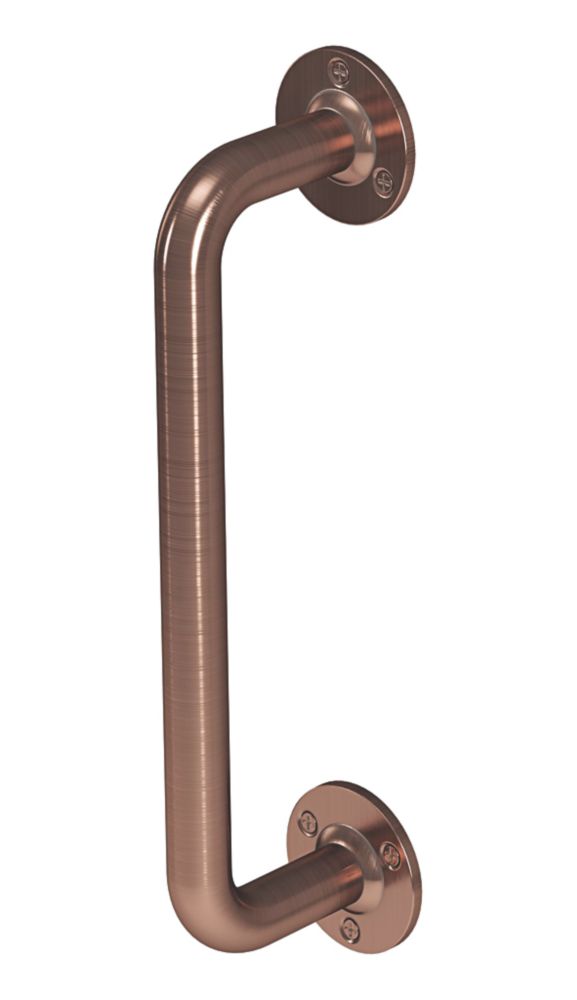 Rothley Angled Household Grab Rail Antique Copper 457mm | Grab Rails ...