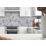 Splashwall  Grey/White Matt MDF Splashback 2440mm x 600mm x 9mm