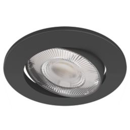 Calex SMD 220-240V 2700-6500K Adjustable Tilting Head  LED Smart Downlight With Variable White Light Black 4.9W 345lm