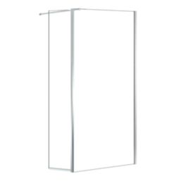 Triton Neo  Frameless Showerwall & Swivel Panel Chrome 1100mm x 2015mm