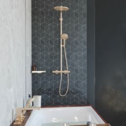 Hansgrohe AddStoris 1-Tier Corner Basket Brushed Bronze