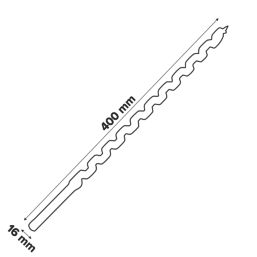 Erbauer  Hex Shank  Auger Wood Drill Bit 16mm x 400mm