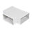 Manrose Flat T Piece Connector White 100mm