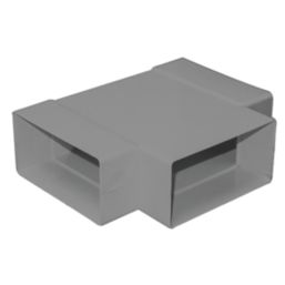 Manrose Flat T Piece Connector White 100mm