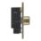 LAP  3-Gang 2-Way LED Dimmer Switch  Antique Brass with Colour-Matched Inserts