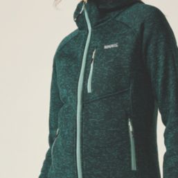 Regatta Newhill Full Zip Womens Hooded Fleece Mediterranea Size 10