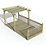 Forest Ultima 16' x 8' (Nominal) Flat Pergola & Decking Kit with 3 x Balustrades (3 Posts) & Canopy