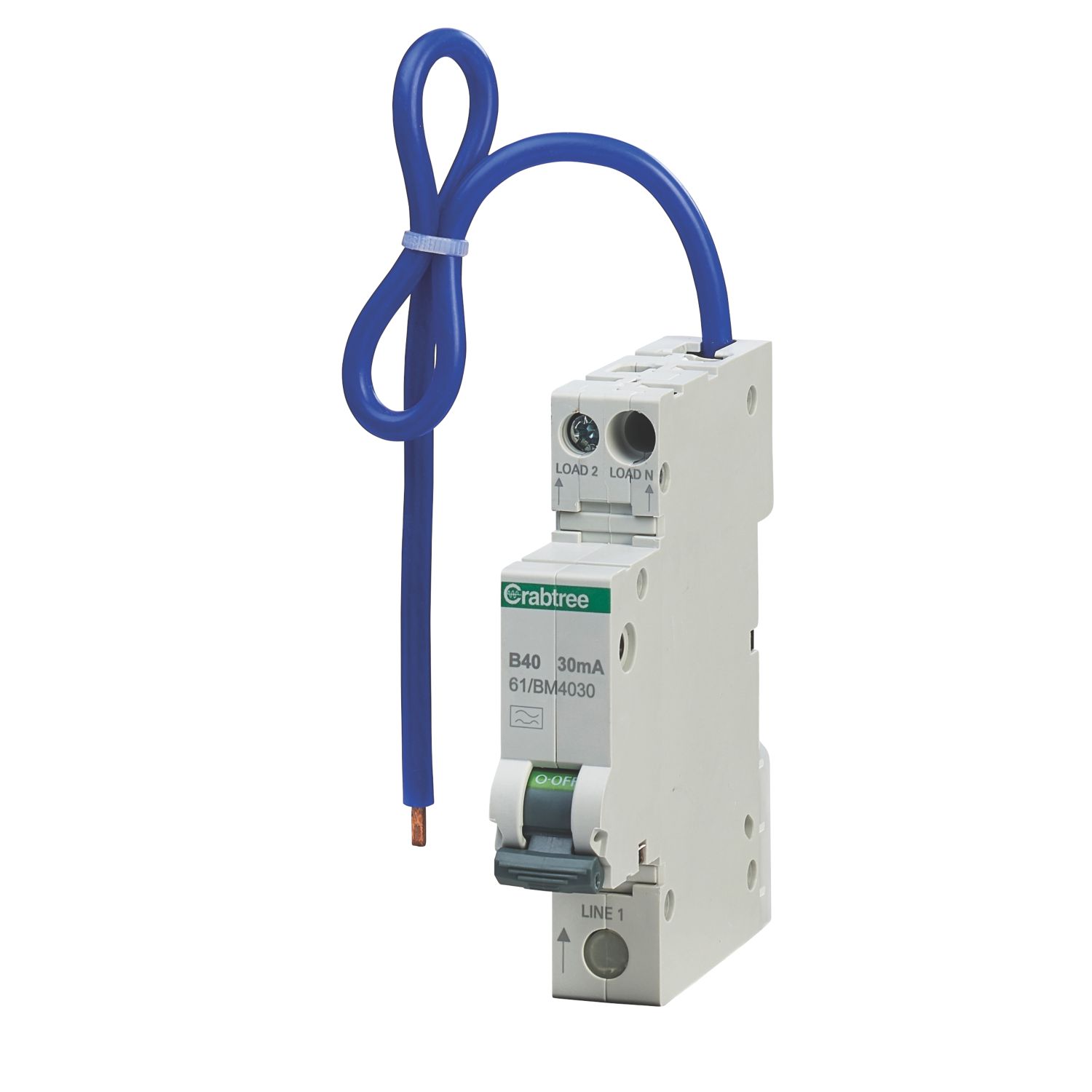 Crabtree Starbreaker 40A 30mA Type A SP & N B Curve Mini-RCBO (263HV)