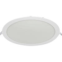 Luceco ECO Circular Fixed  LED Low Profile Slimline Downlight White 30W 2040lm