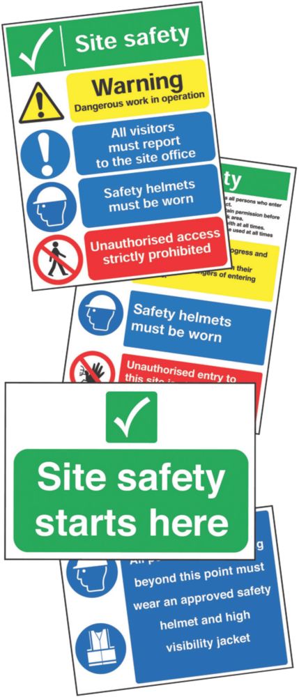 "Site Safety" Signs Start Up Pack  x