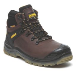DeWalt Newark Safety Boots Brown Size 10 - Screwfix