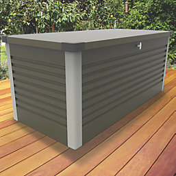 Trimetals  850Ltr 6' x 2' 6" (Nominal) Metal Patio Box with Base Olive Green