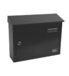 screwfix cigarette bin Smith & Locke Lockable Wall Mounted Cigarette Bin Black