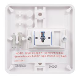 Schneider Electric Lisse 1-Gang RJ45 White