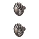 Essentials Ajika Spiral Cabinet Knob Antique Pewter 45mm 2 Pieces
