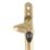 Smith & Locke  Right-Handed Cockspur Window Handle Polished Brass