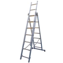 Zarges Light Trade Aluminium 4m Combination Ladder