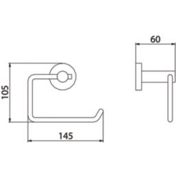 Bristan Round Toilet Roll Holder Chrome-Plated
