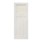 Edwardian 1-Clear Light Primed White Wooden 3-Panel Shaker Internal Door 1981mm x 762mm