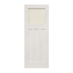 Edwardian 1-Clear Light Primed White Wooden 3-Panel Shaker Internal Door 1981mm x 762mm