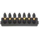 DEWALT Flextorq 6.35mm 25mm Hex Shank PZ2 Screwdriver Bits 7 Pieces