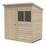 Forest  6' x 4' (Nominal) Pent Overlap Timber Shed with Base & Assembly