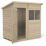 Forest  6' x 4' (Nominal) Pent Overlap Timber Shed with Base & Assembly