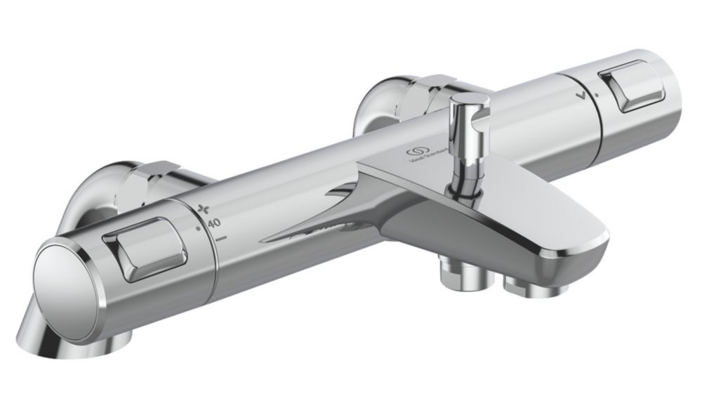 Ideal Standard Ceratherm T25 Exposed Thermostatic Bath Shower Mixer Valve Fixed Chrome