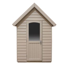 Forest FRA58CRIN 5' 6" x 8' 6" (Nominal) Apex Overlap Timber Shed with Assembly