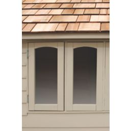 Forest FRA58CRIN 5' 6" x 8' 6" (Nominal) Apex Overlap Timber Shed with Assembly