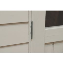 Forest FRA58CRIN 5' 6" x 8' 6" (Nominal) Apex Overlap Timber Shed with Assembly