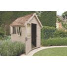 Forest FRA58CRIN 5' 6" x 8' 6" (Nominal) Apex Overlap Timber Shed with Assembly