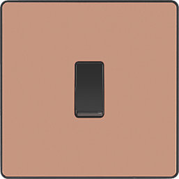 British General Evolve 20 A  16AX 1-Gang 2-Way Light Switch  Copper with Black Inserts