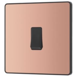 British General Evolve 20 A  16AX 1-Gang 2-Way Light Switch  Copper with Black Inserts