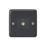 MK Contoura 1-Gang Coaxial TV / FM Socket Black with Colour-Matched Inserts