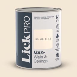 LickPro Max+ 1Ltr White BS 08 B 15 Matt Emulsion  Paint