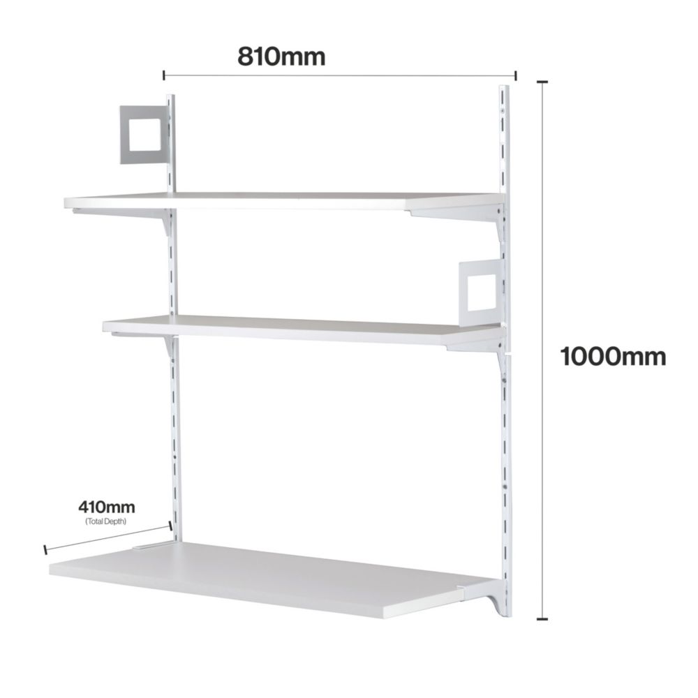 Rimax Heavy Duty Resin Shelving 3 Tier Black - Office Depot