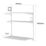 RB UK  3-Tier Metal Home Office Shelving Unit 810mm x 410mm x 1000mm