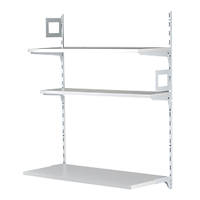 RB UK 3-Tier Powder-Coated Steel Home Office Shelving Unit 810 x 410 x 1000mm
