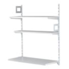 RB UK  3-Tier Metal Home Office Shelving Unit 810mm x 410mm x 1000mm