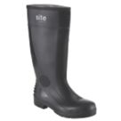 Site Trench Size 11  Black Steel Toe Cap Safety Wellies