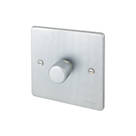 Schneider Electric Ultimate Low Profile 1-Gang 2-Way  Dimmer Switch  Brushed Chrome