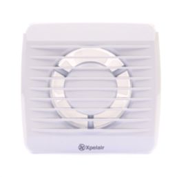 Xpelair VX100T 100mm (4") Axial Bathroom Extractor Fan with Timer White 220-240V