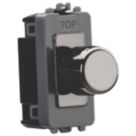 Knightsbridge  6A 2-Way Grid Dummy Dimmer Switch Anthracite