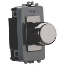 Knightsbridge  6A 2-Way Grid Dummy Dimmer Switch Anthracite