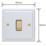Varilight  10A 1-Gang 2-Way Light Switch  Georgian White