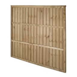 Forest Vertical Board Closeboard  Fence Panels Natural Timber 6' x 5' 6" Pack of 4