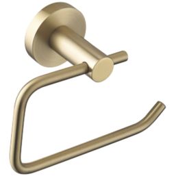 Bristan  Round Toilet Roll Holder Brushed Brass