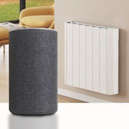 TCP  1500W Electric Smart Wi-Fi Digital Oil-Filled Radiator 575mm x 1069mm White 1705BTU